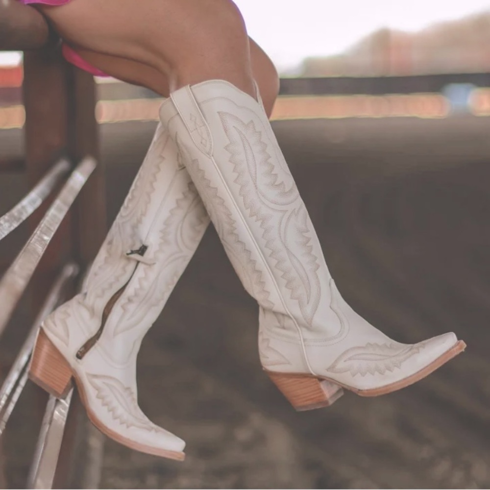 Free People x dolce vita western cowboy knee high tall Boot leather cowgir